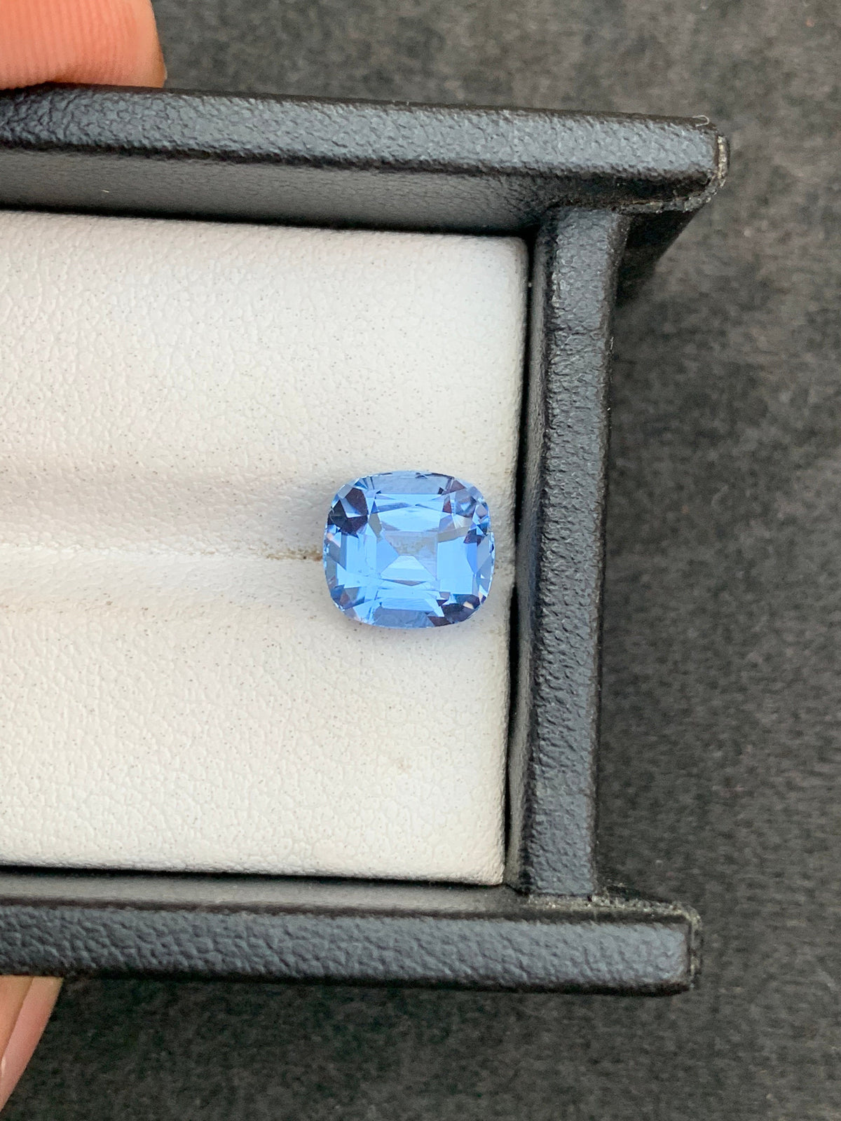 Santa Maria Blue Aquamarine Gemstone: Cushion Cut, March Birthstone (2.70 Carats)