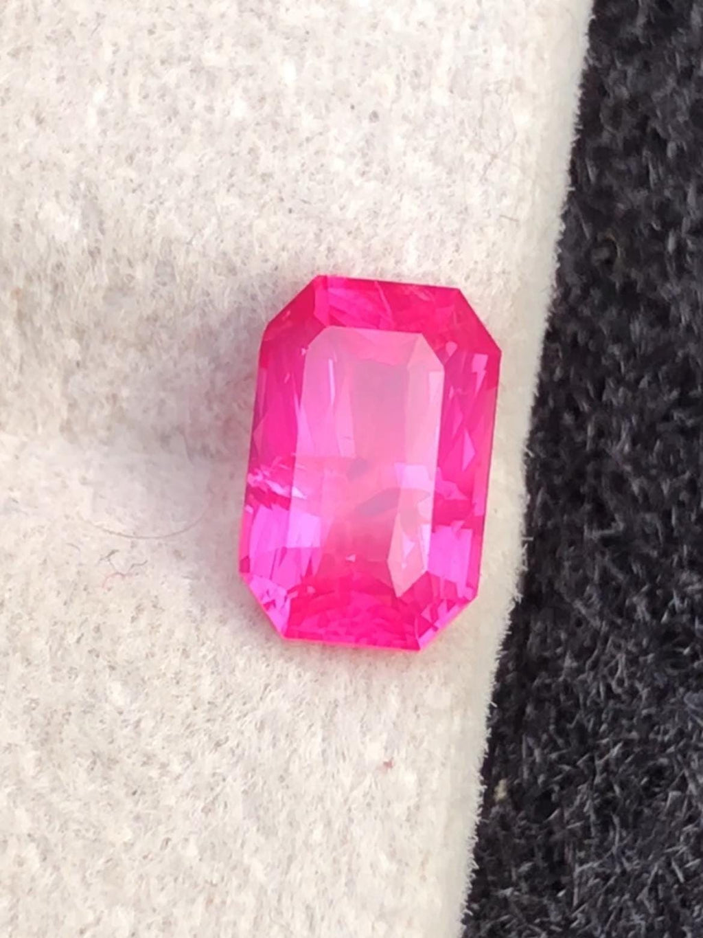 Mahenge Spinel 1.35ct Octagon Cut – Vivid Pink With Certificate