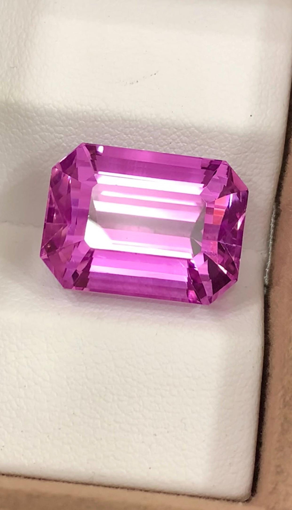 Pink Kunzite 28.35 Carat Emerald Cut Loose Gemstone from Afghanistan