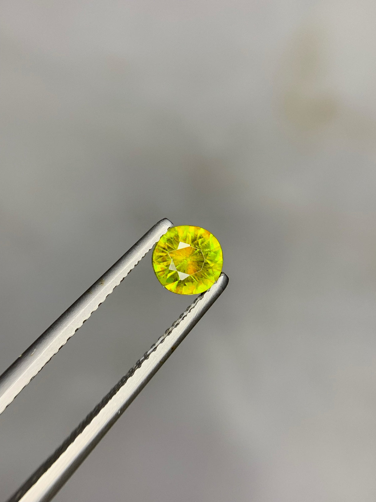 0.75 Carat Natural Chrome Sphene Loose Gemstone: Nugget Green Sparkle