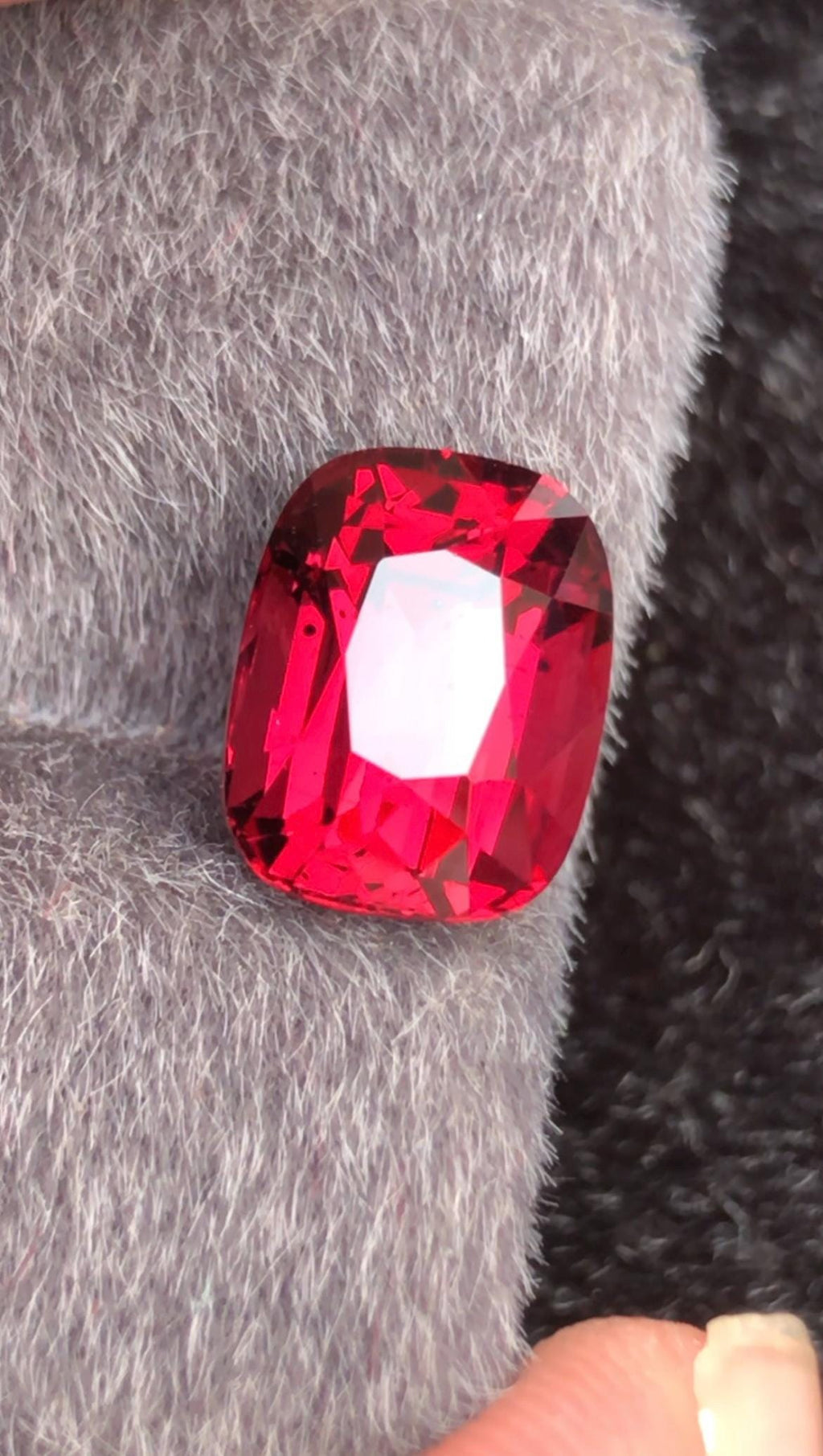 Rhodolite Garnet 3.71ct Cushion Cut Tanga Mine Tanzania Gemstone