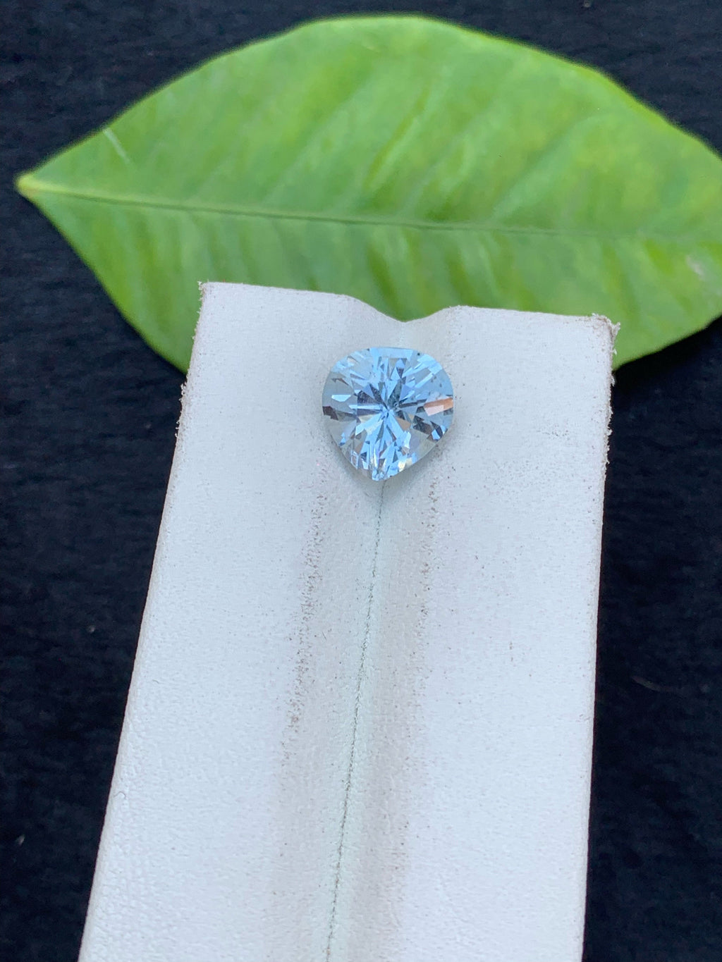 Santa Maria Aquamarine Stone: 3.60 Carat Trillion Cut Gemstone