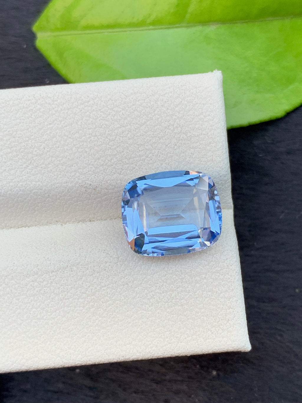 Santa Maria Blue Aquamarine Gemstone: Faceted Cushion Cut, 3.95 Carats