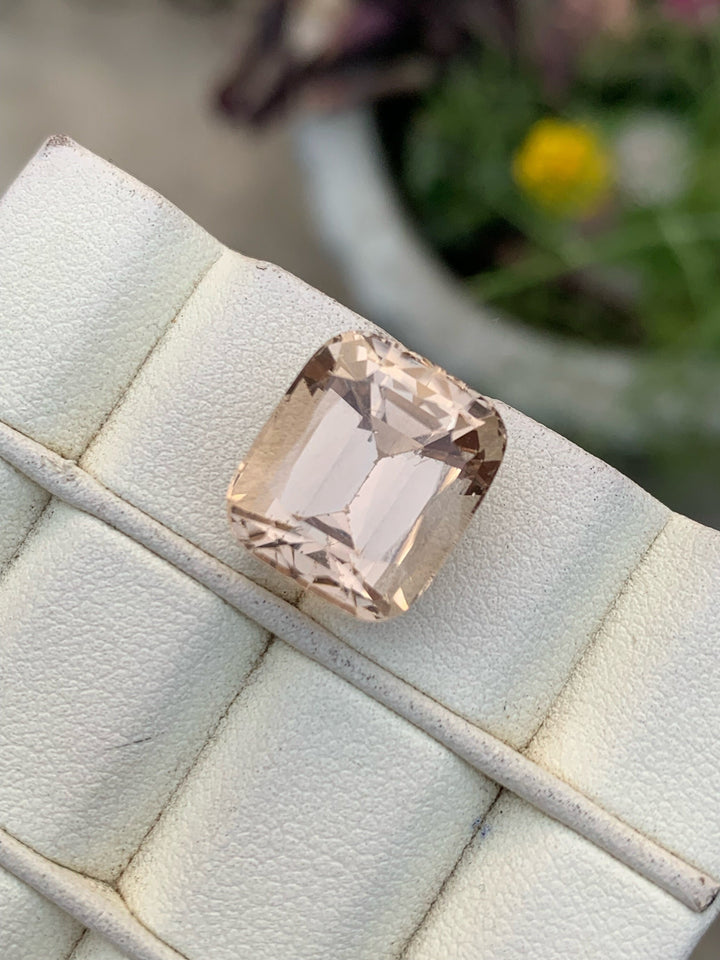 Unheated Imperial Topaz Gemstone: 15.75 CT VVS Orange Cushion Cut