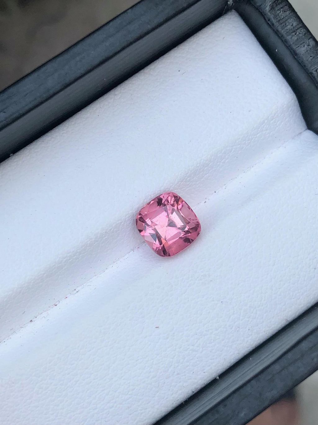 Natural Pink Tourmaline Gemstone: 2.15 CT Square Cushion Cut