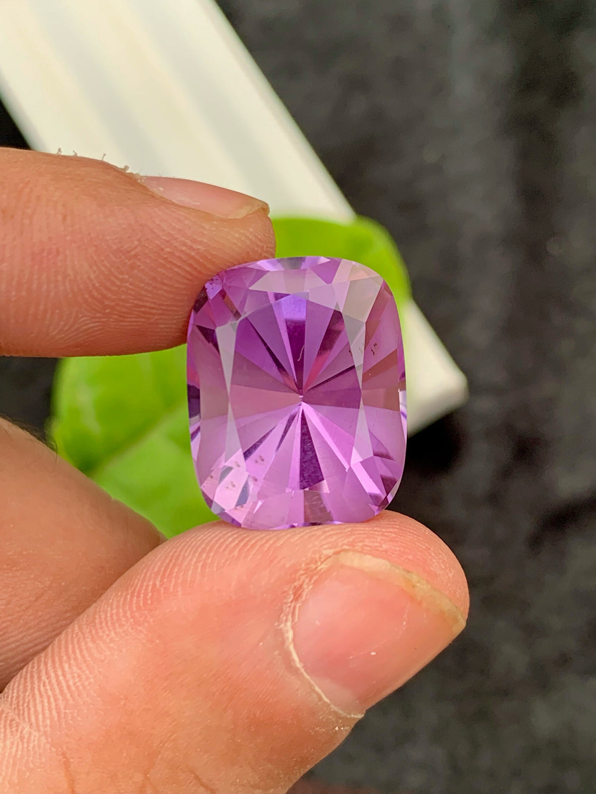 Natural Amethyst Loose Gemstone Cushion Blader Cut - 19.95 carats