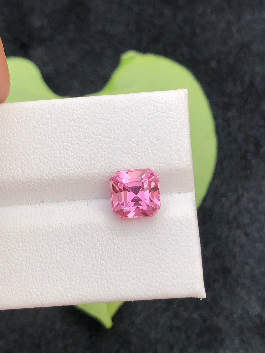 Natural Pink Tourmaline Gemstone: 3 Carat Asscher Cut, Afghanistan
