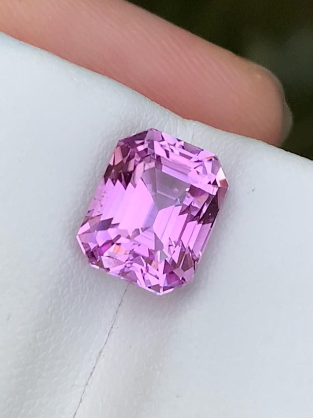 Vivid Pink Kunzite Gemstone: 4.90 CT Faceted Cushion Cut From Nuristan Afghanistan