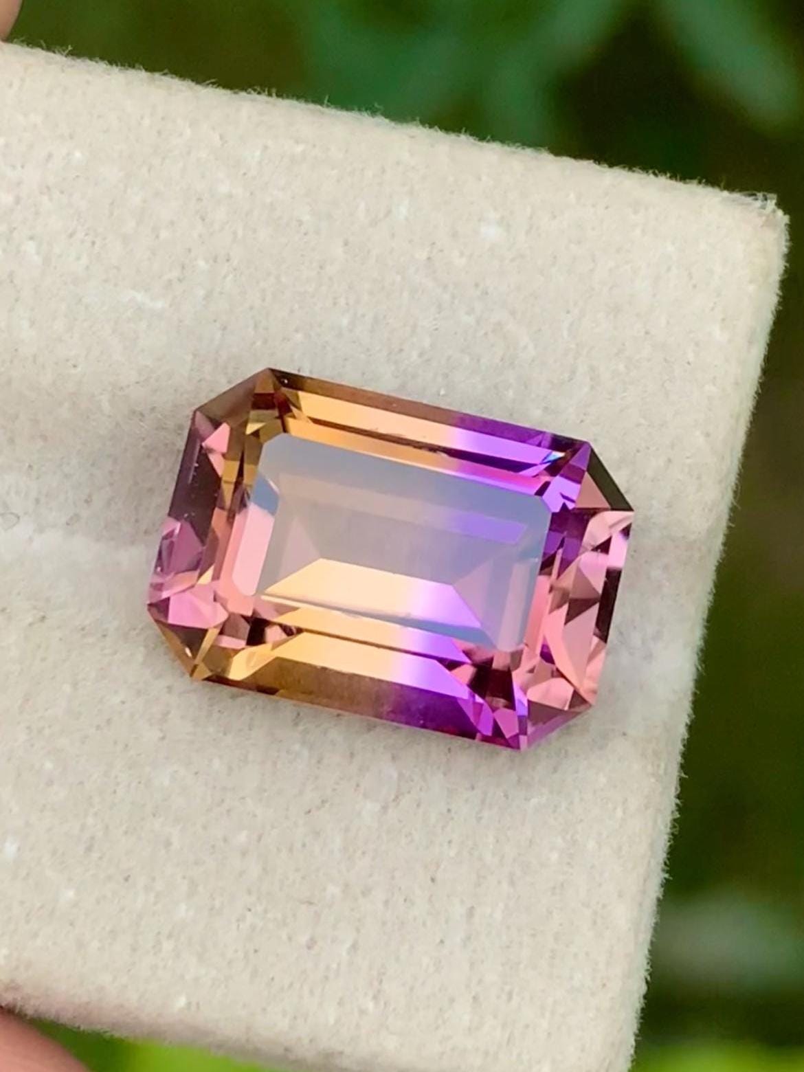 Ametrine 9.10ct Emerald Cut • Bi-Color Gemstone from Bolivia