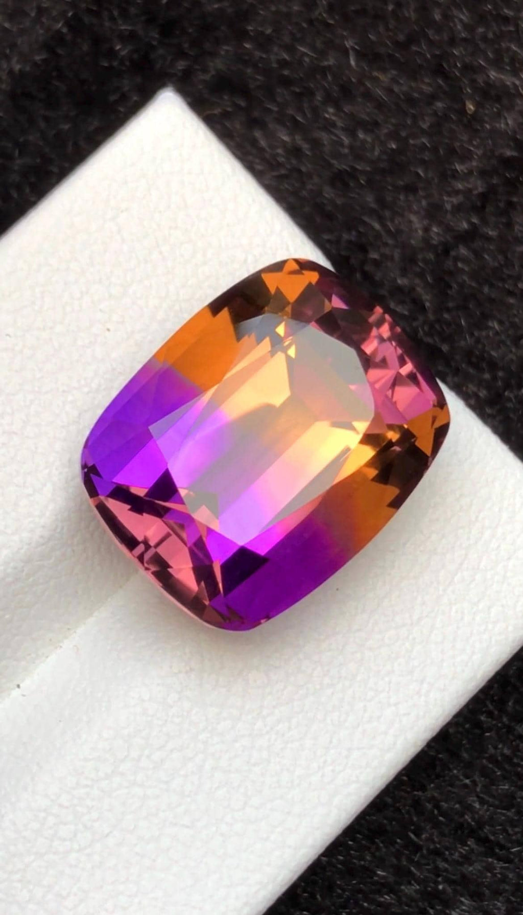 Bi-Color Ametrine 15.80ct Cushion Cut – Gemstone from Brazil