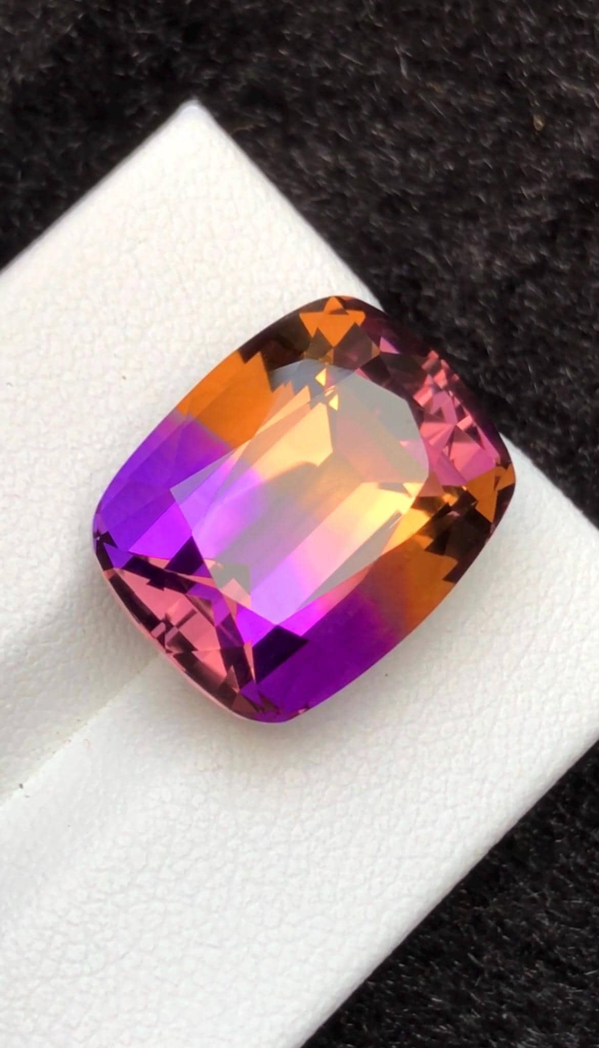 Bi-Color Ametrine 15.80ct Cushion Cut – Gemstone from Brazil