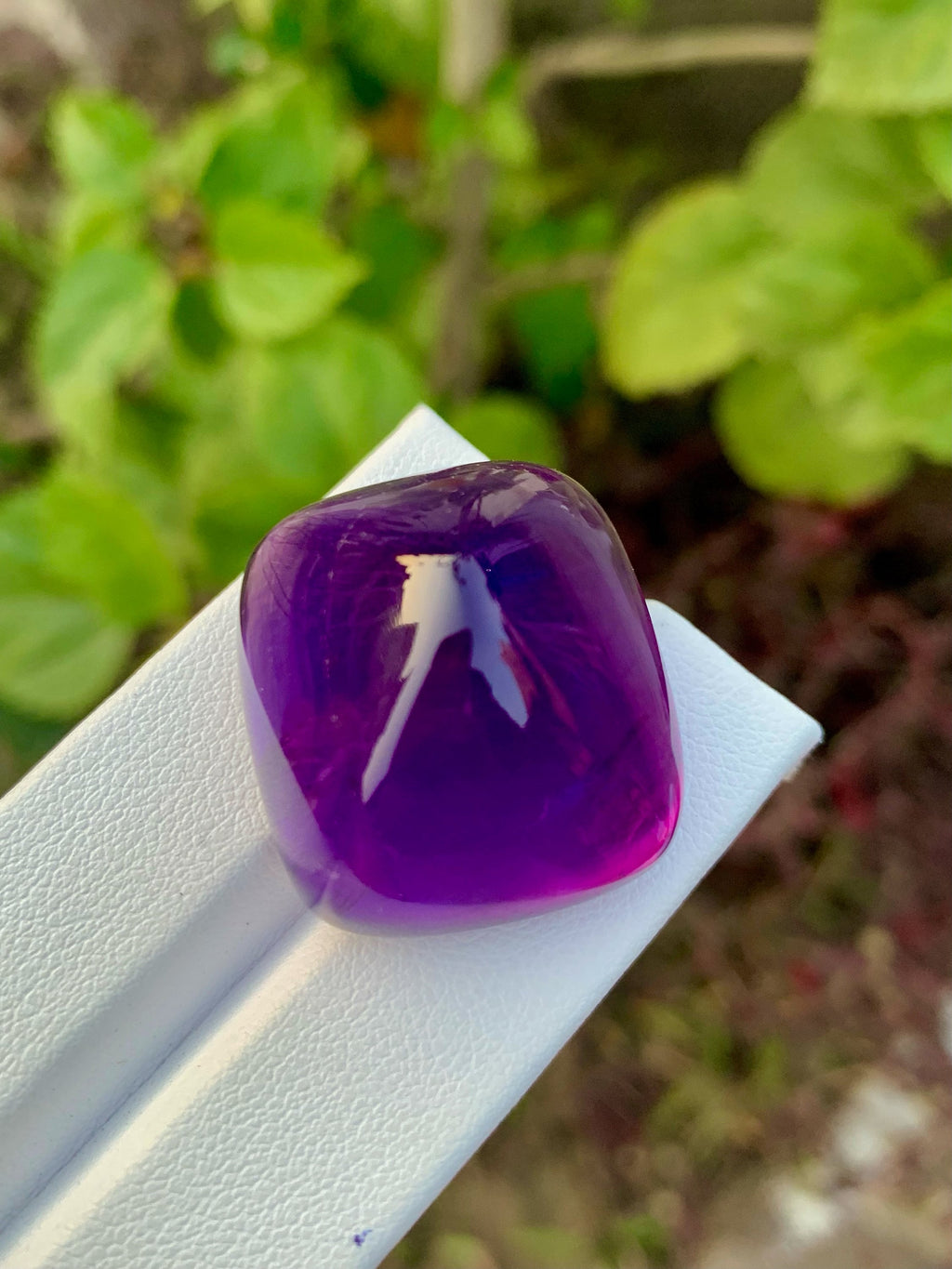 Deep Purple Amethyst Sugarloaf Cabochon: 83.90 Carat Gemstone