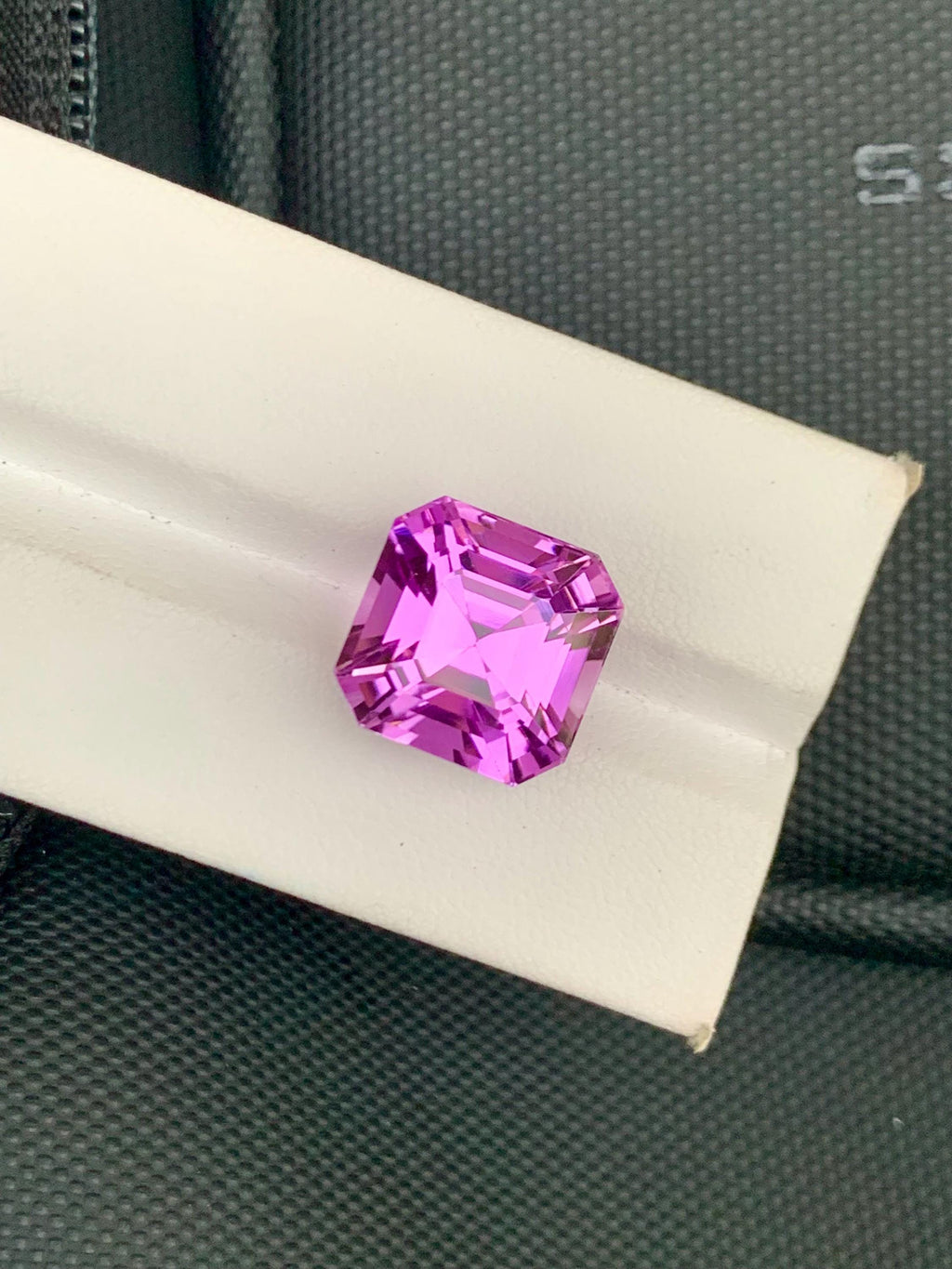 Deep Pink Kunzite Gemstone: 17.53 CT Asscher Cut Loose Stone
