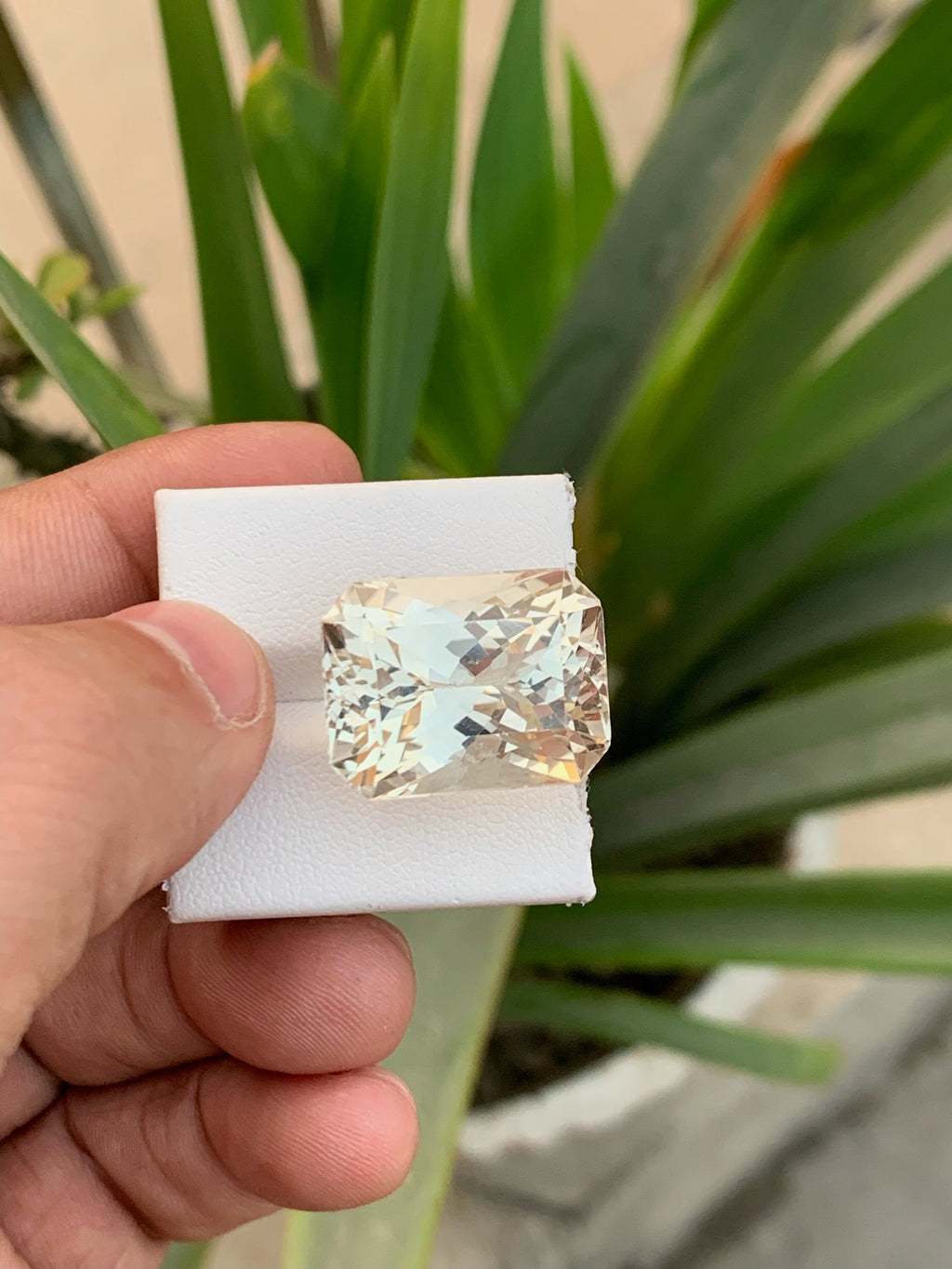 Imperial Color Topaz Loose Gemstone: Emerald Cut, 37.50 Carat