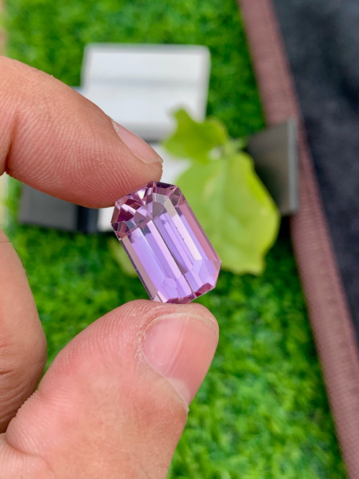 Natural Pink Kunzite Gemstone: Emerald Cut, 19.25 Carat
