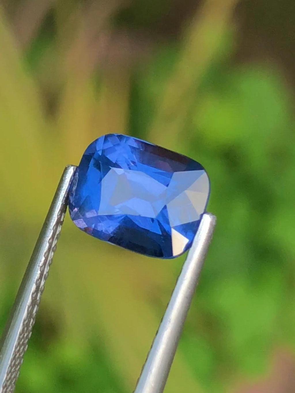 Blue Sapphire 2.15 Carat , Cushion cut From Ceylon Sri Lanka