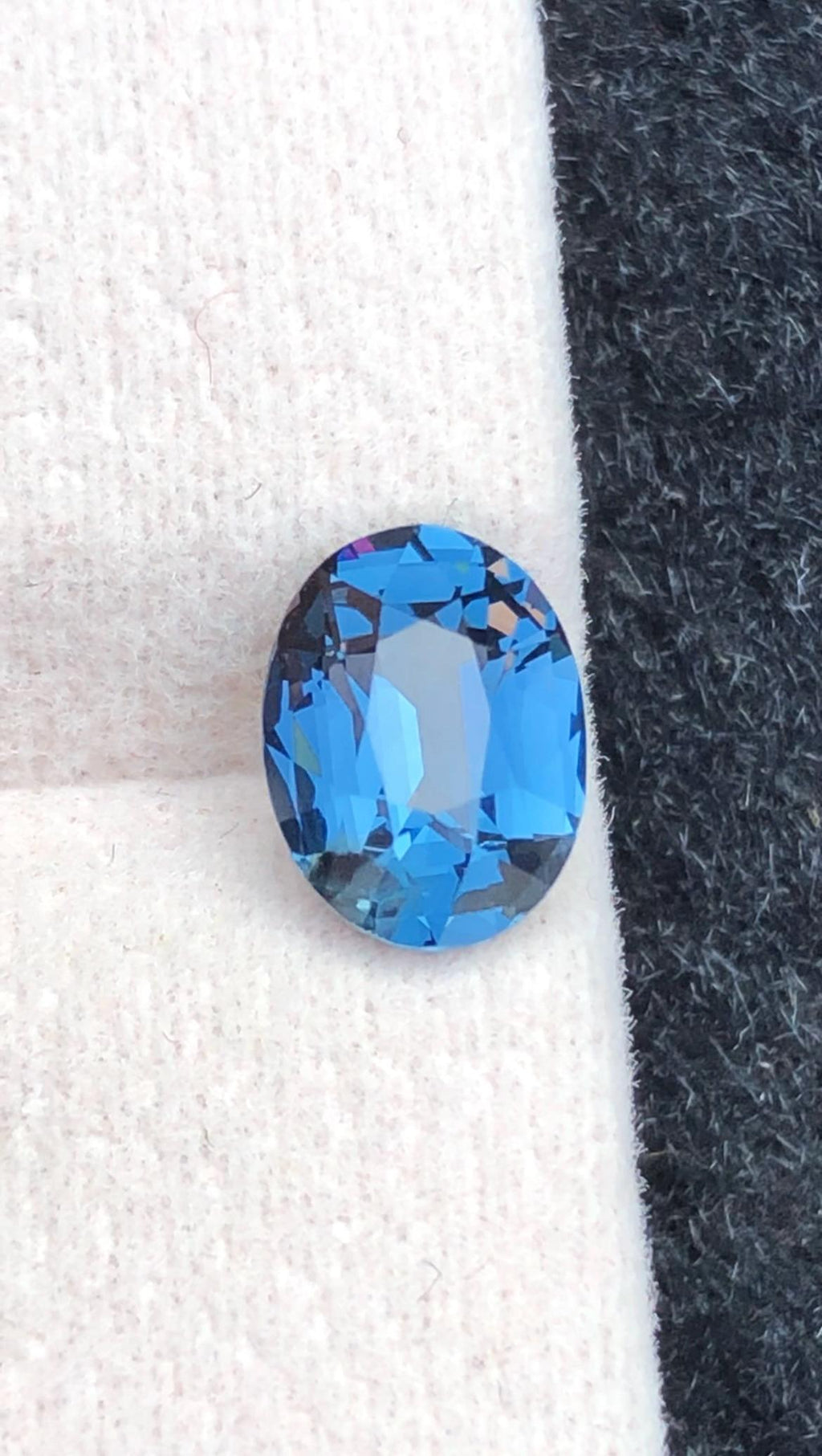 Cobalt Spinel 1.45 ct Oval Cut Blue Gemstone Tanzanian With Certificate