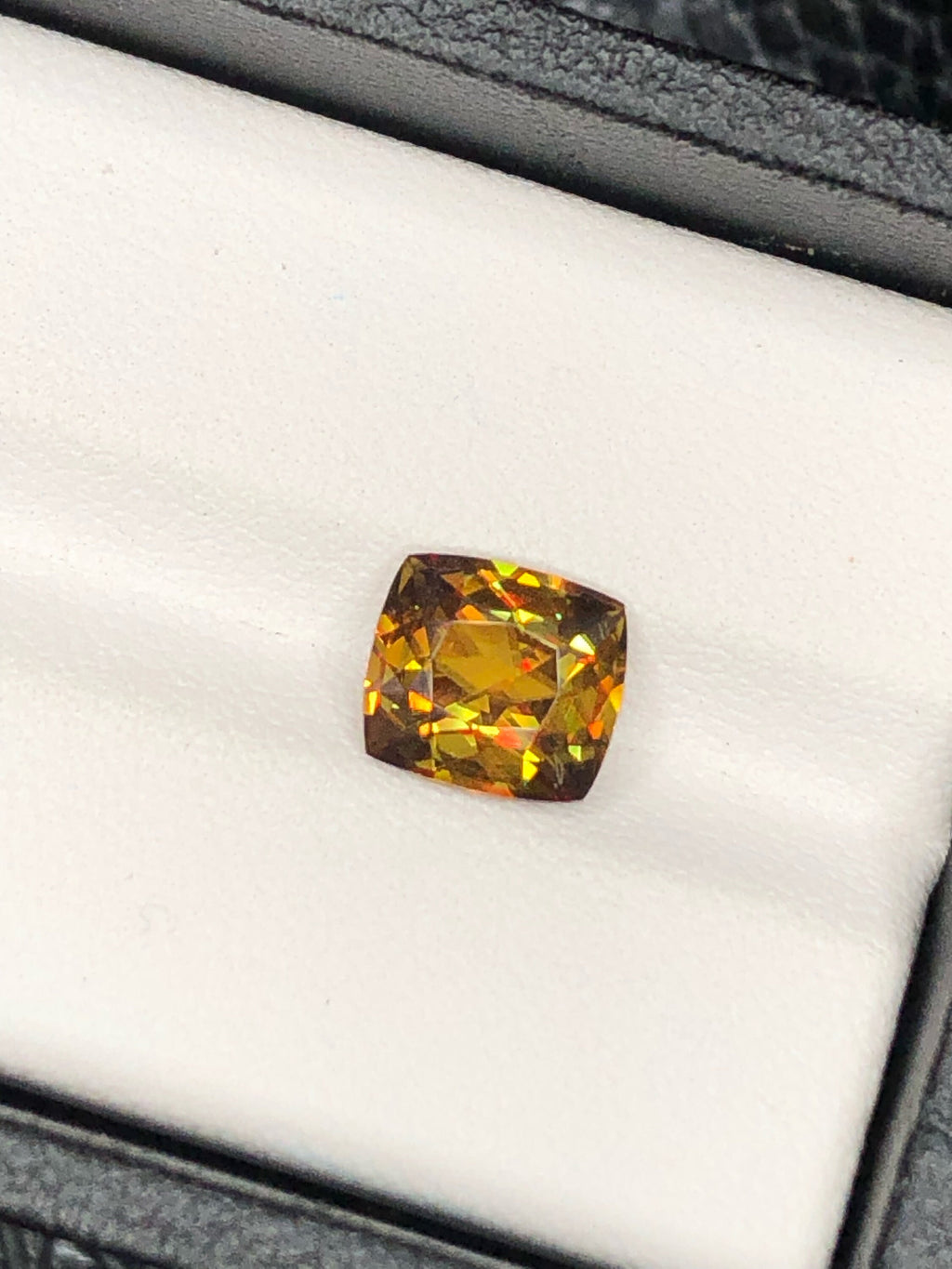 Cushion Cut Sphene Gemstone: 2.30 CT Natural Titanite Stone