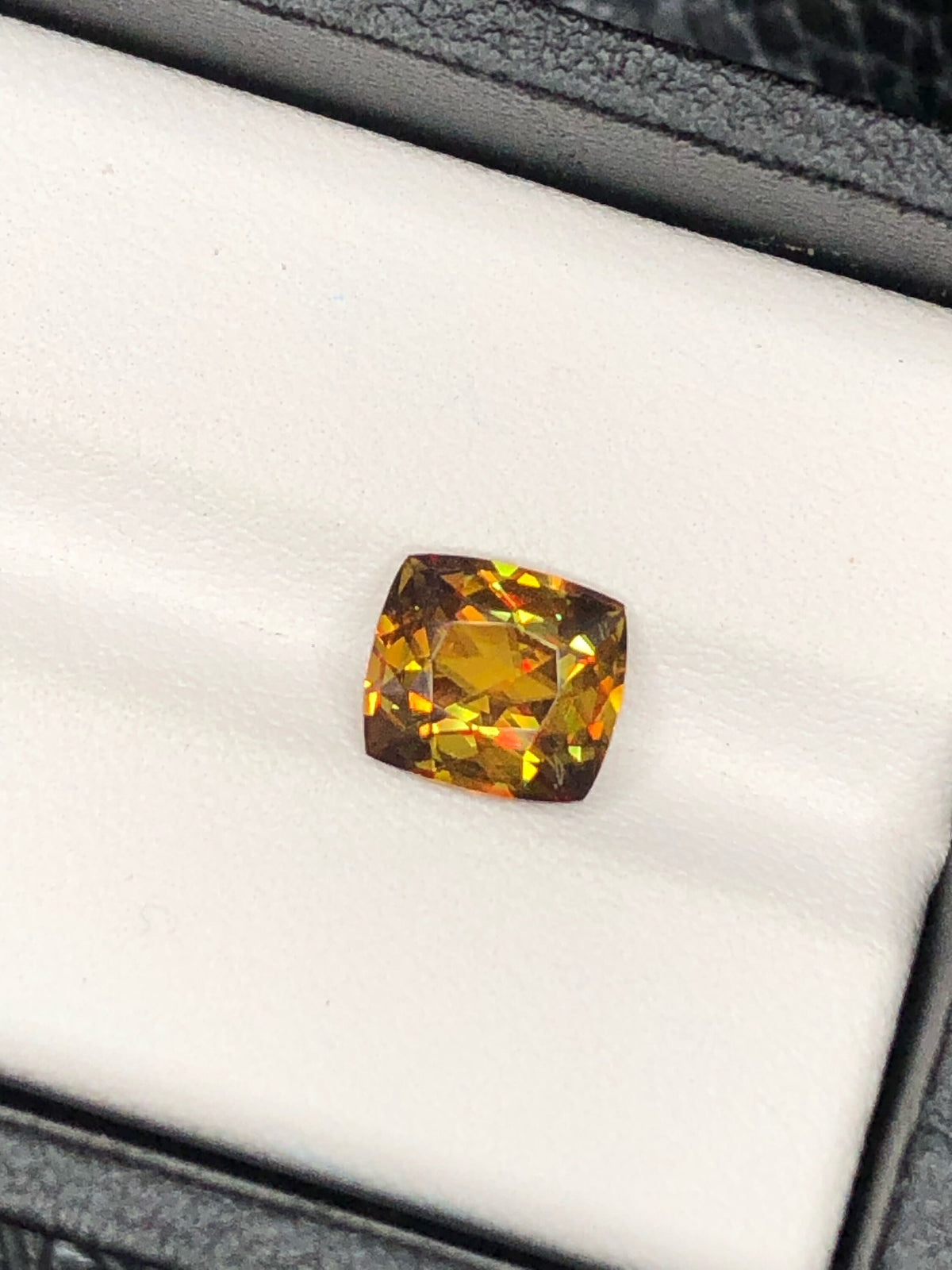 Cushion Cut Sphene Gemstone: 2.30 CT Natural Titanite Stone