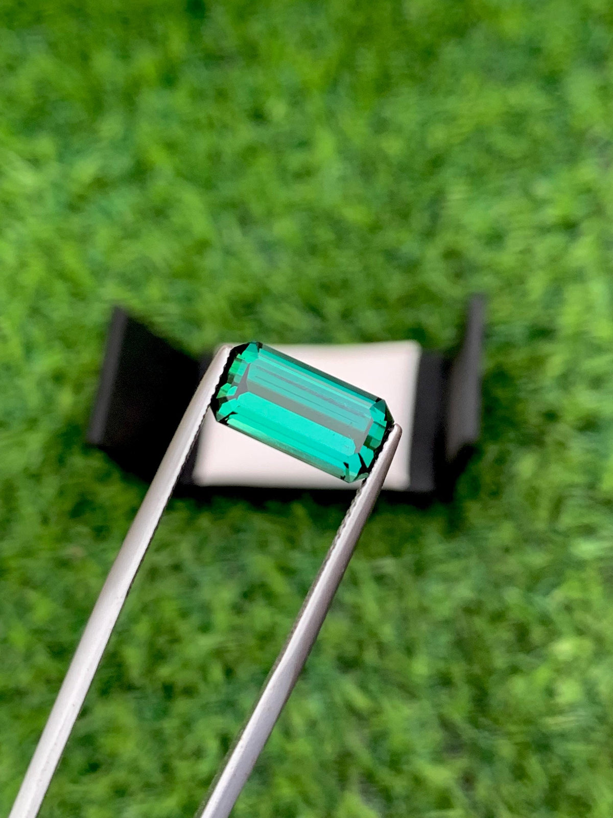 Bluish Green Tourmaline Gemstone: Emerald Cut, 5.60 CT, Afghanistan Origin