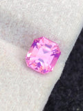 1.20ct Purple Pink Sapphire – No Heat Asscher Cut Gem, Madagascar