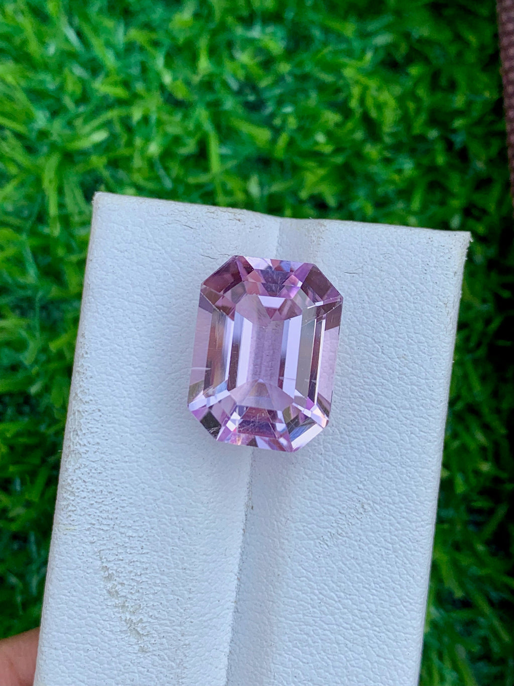 Lavender Pink Kunzite Gemstone: Emerald Cut, 15.05 CT Loose Stone