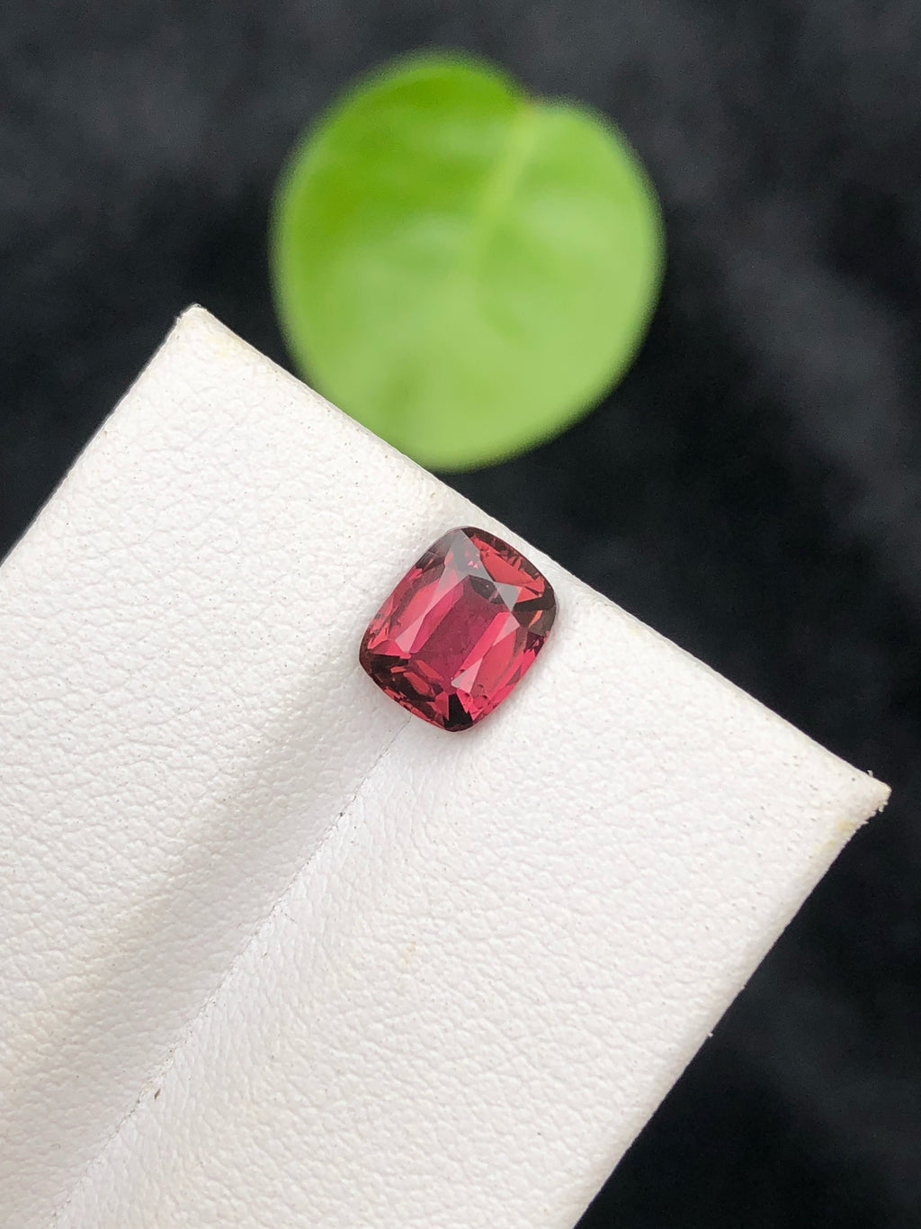Deep Red Spinel Gemstone: 1.30 Carat Cushion Cut, Afghanistan Origin