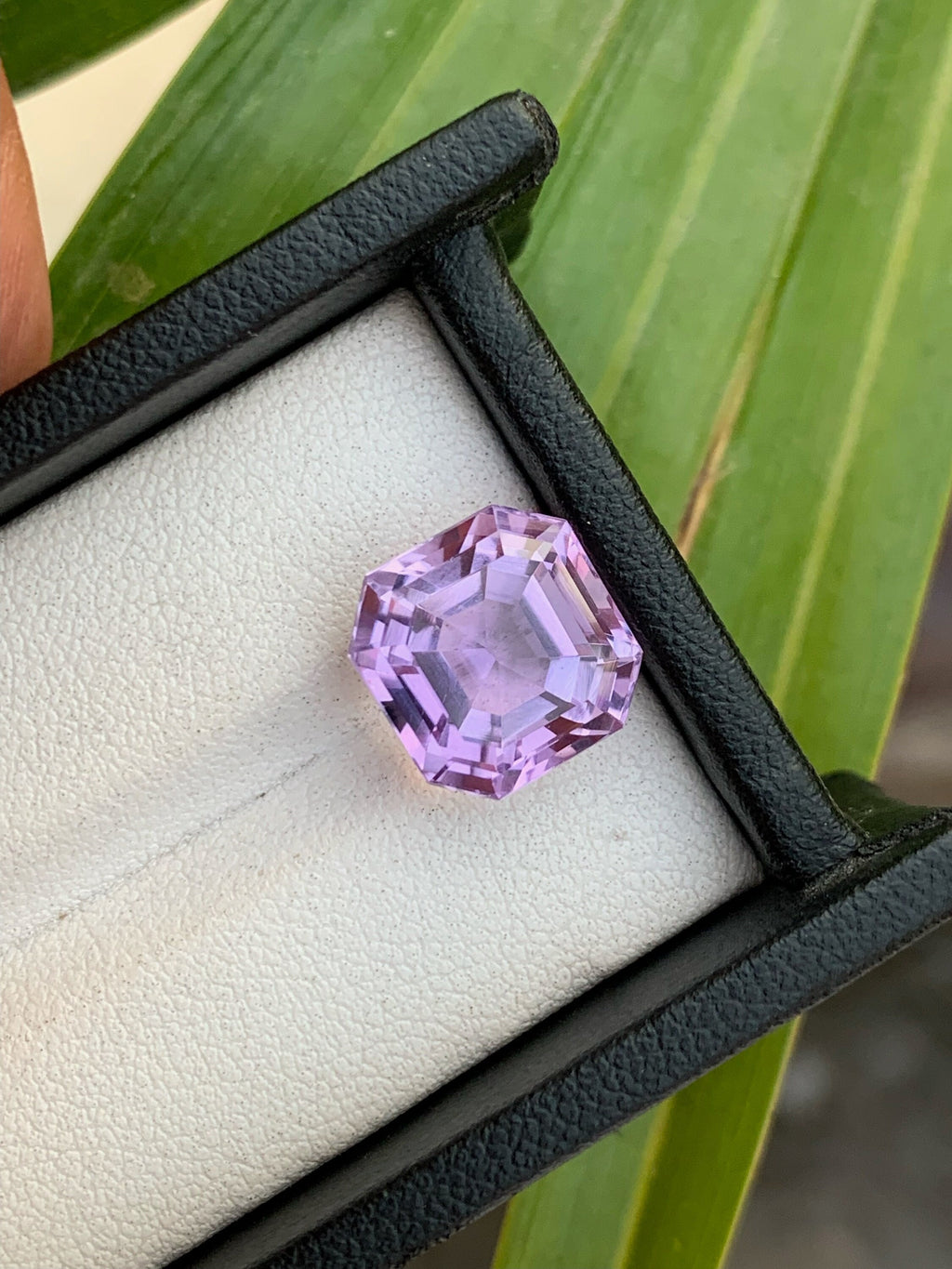 8 Carat Asscher Cut Amethyst Loose Gemstone: Natural Purple February Birthstone