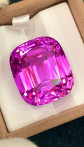 Vivid Pink Kunzite Gemstone 113.60 Carat Cushion Cut From Afghanistan