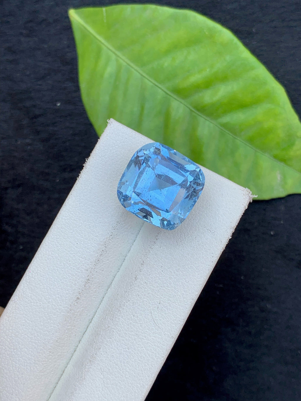 Santa Maria Aquamarine Gemstone: 17.15 CT Cushion Cut, Brazil
