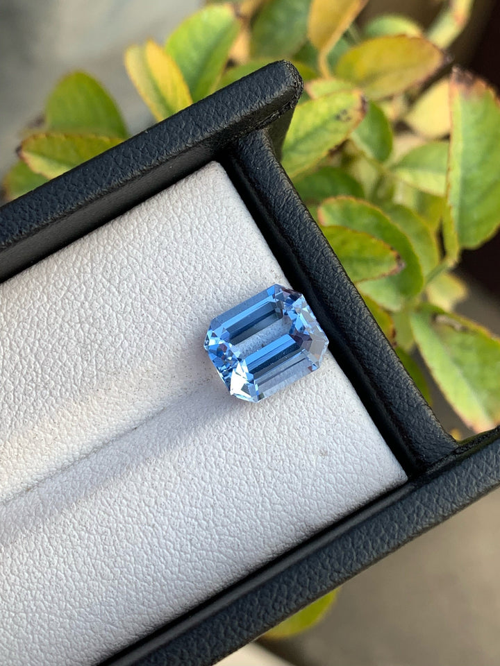 Santa Maria Blue Aquamarine Gemstone: Emerald Cut, 3.30 Carats