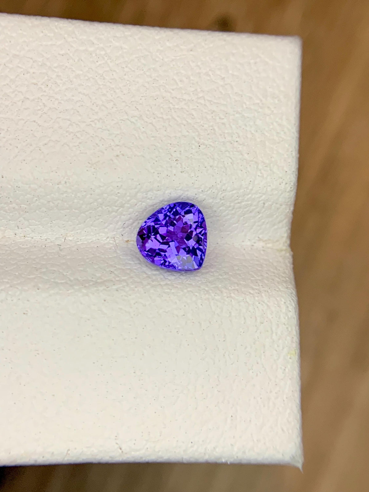 Certified 0.86 Carat Round Tanzanite Gemstone: Vivid Violet-Blue Loose Gem