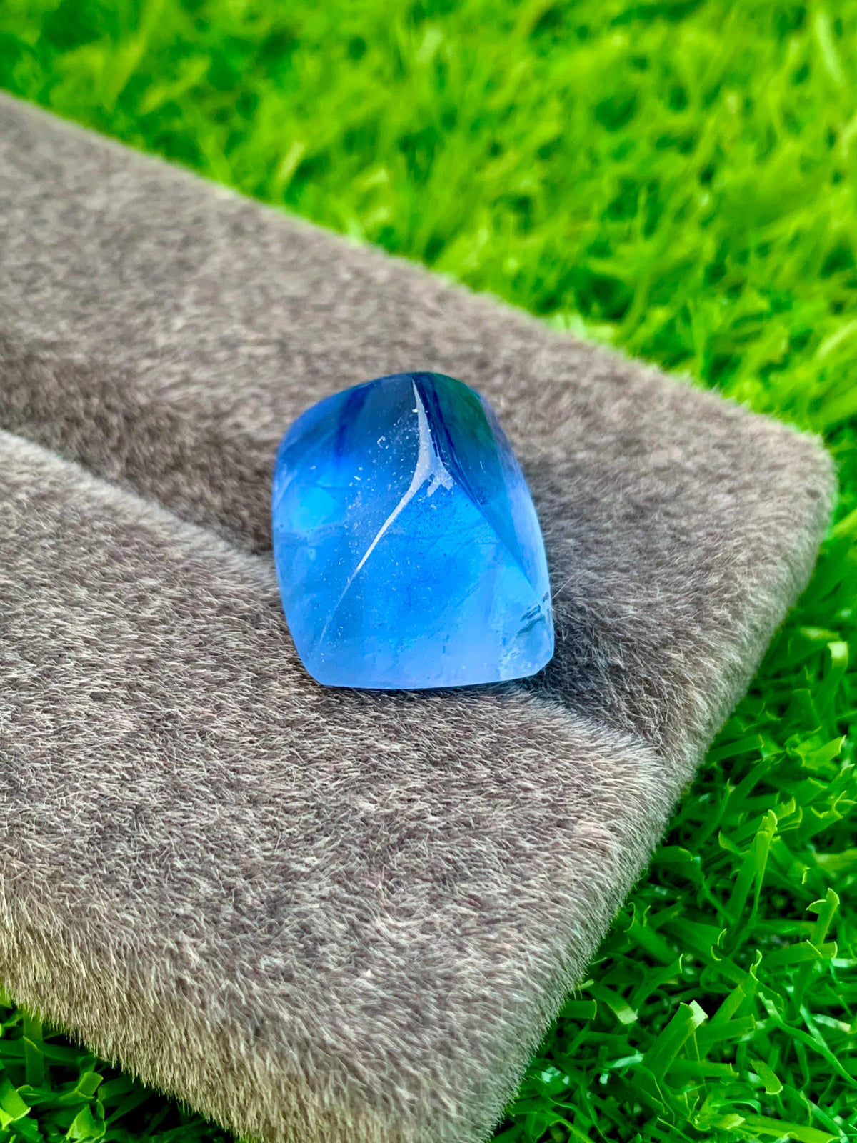 24.20 ct Aquamarine Cabochon: Skardu Pakistan Blue Beryl Gemstone