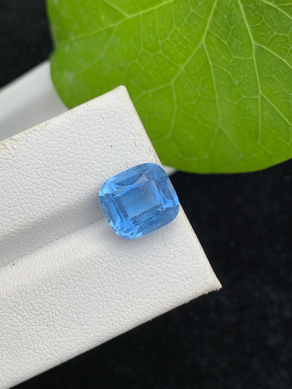 Santa Maria Aquamarine Gemstone: 4.45 CT Deep Blue Cushion Cut