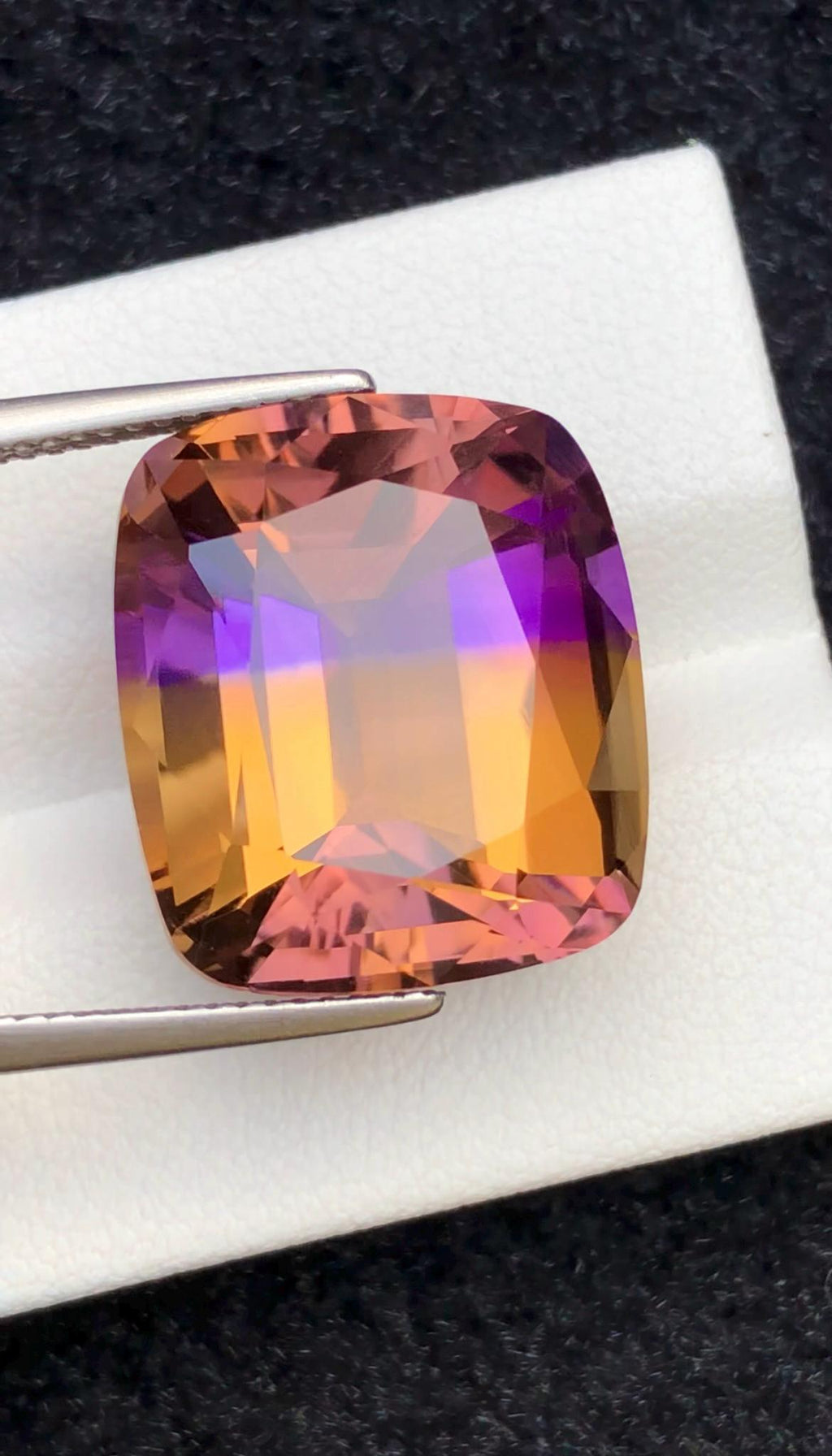 Bi-Color Ametrine 21.15ct Cushion Cut – Gemstone from Brazil