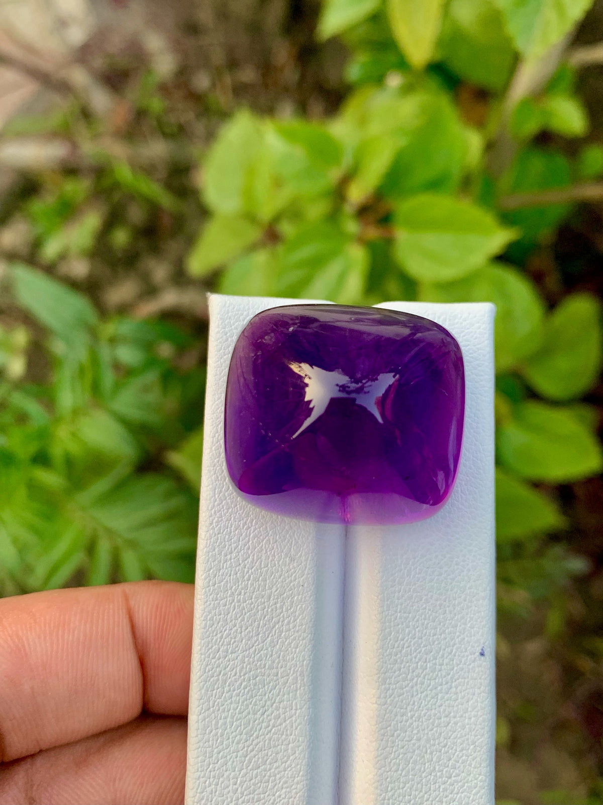 Deep Purple Amethyst Sugarloaf Cabochon: 83.90 Carat Gemstone