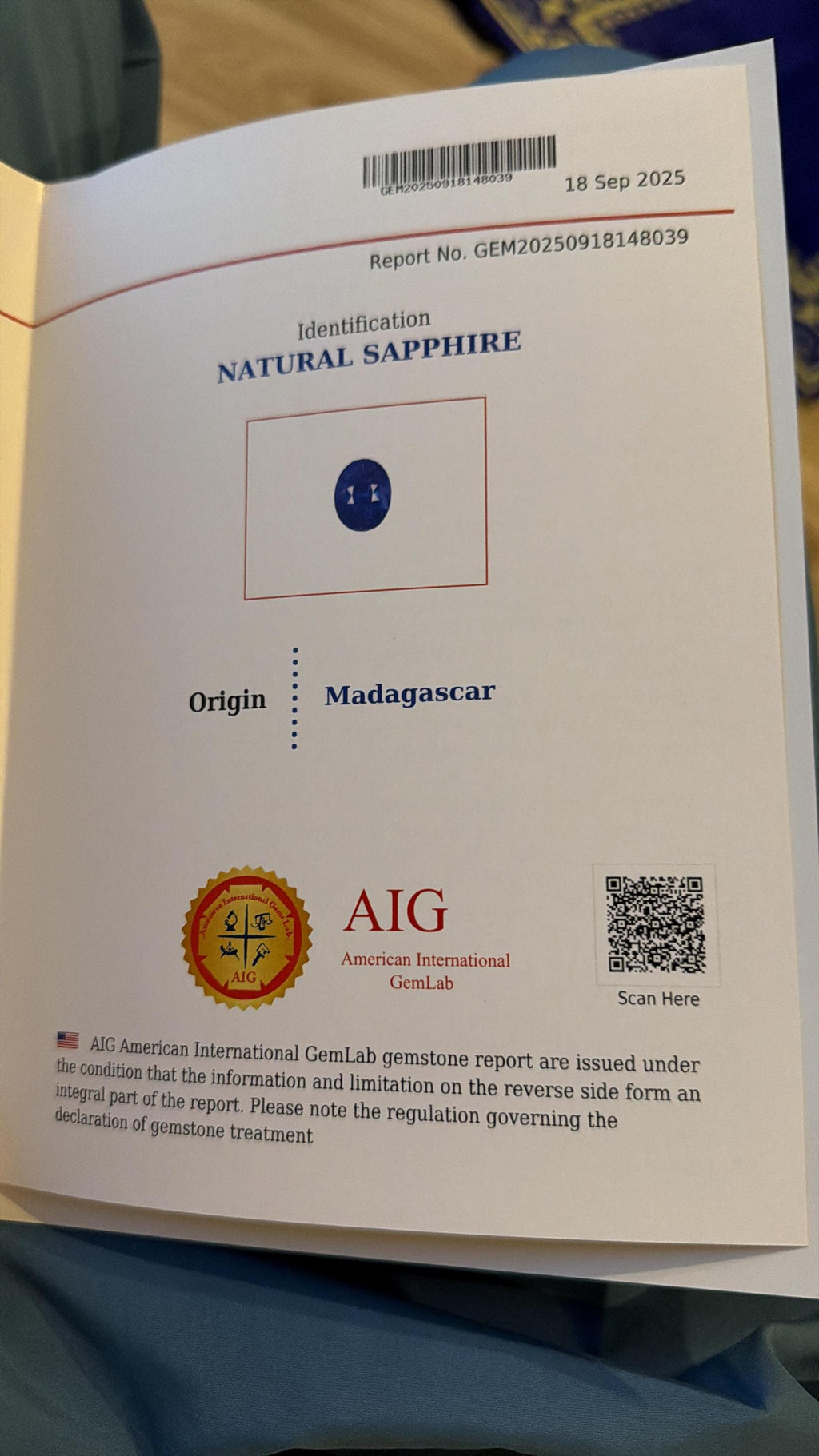 Royal Blue Sapphire 4.43ct Oval Faceted Cut – Madagascar Origin Certified