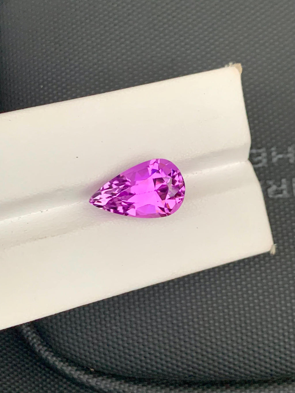 Deep Pink Kunzite Gemstone: Faceted Pear Cut, October Birthstone, 11.67 CT