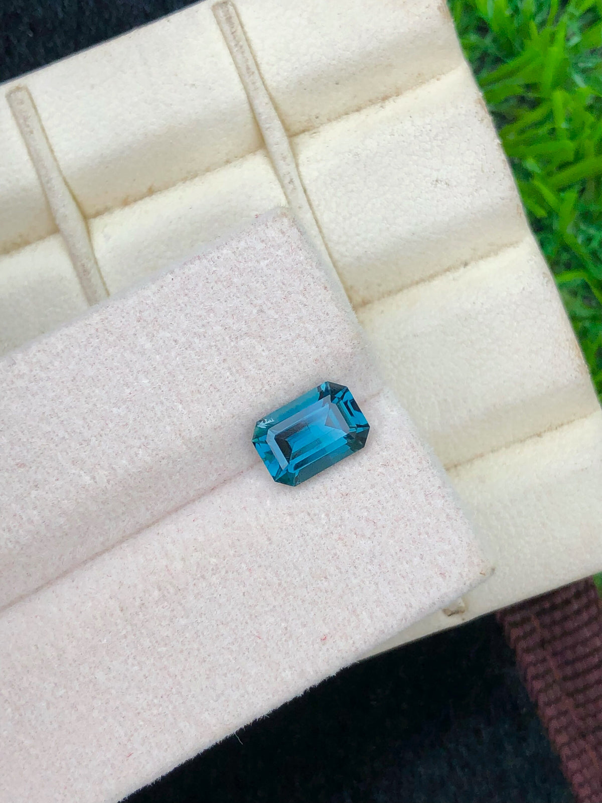 Blue Lagoon Tourmaline Gemstone: Emerald Cut, 1.40 CT, Afghanistan