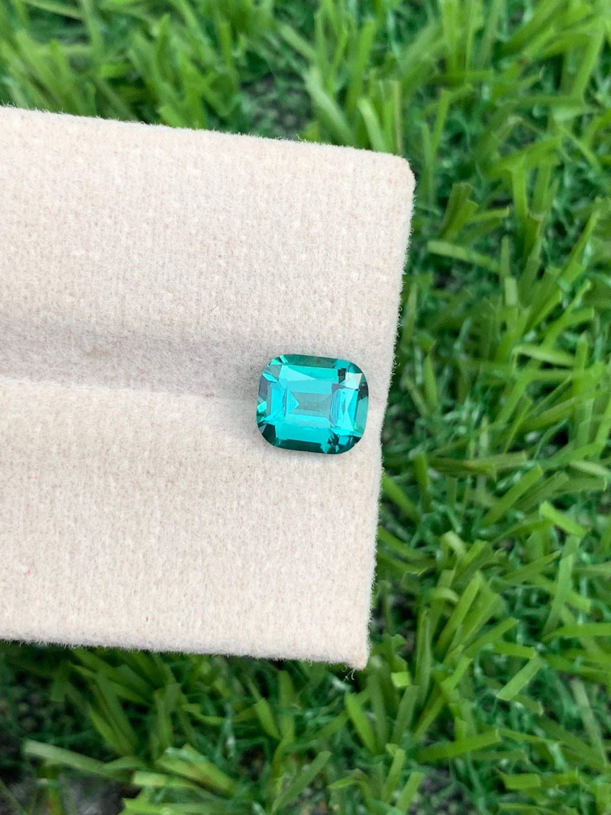 Blue Lagoon Tourmaline Gemstone: 1.25 CT Cushion Cut, Afghanistan Origin