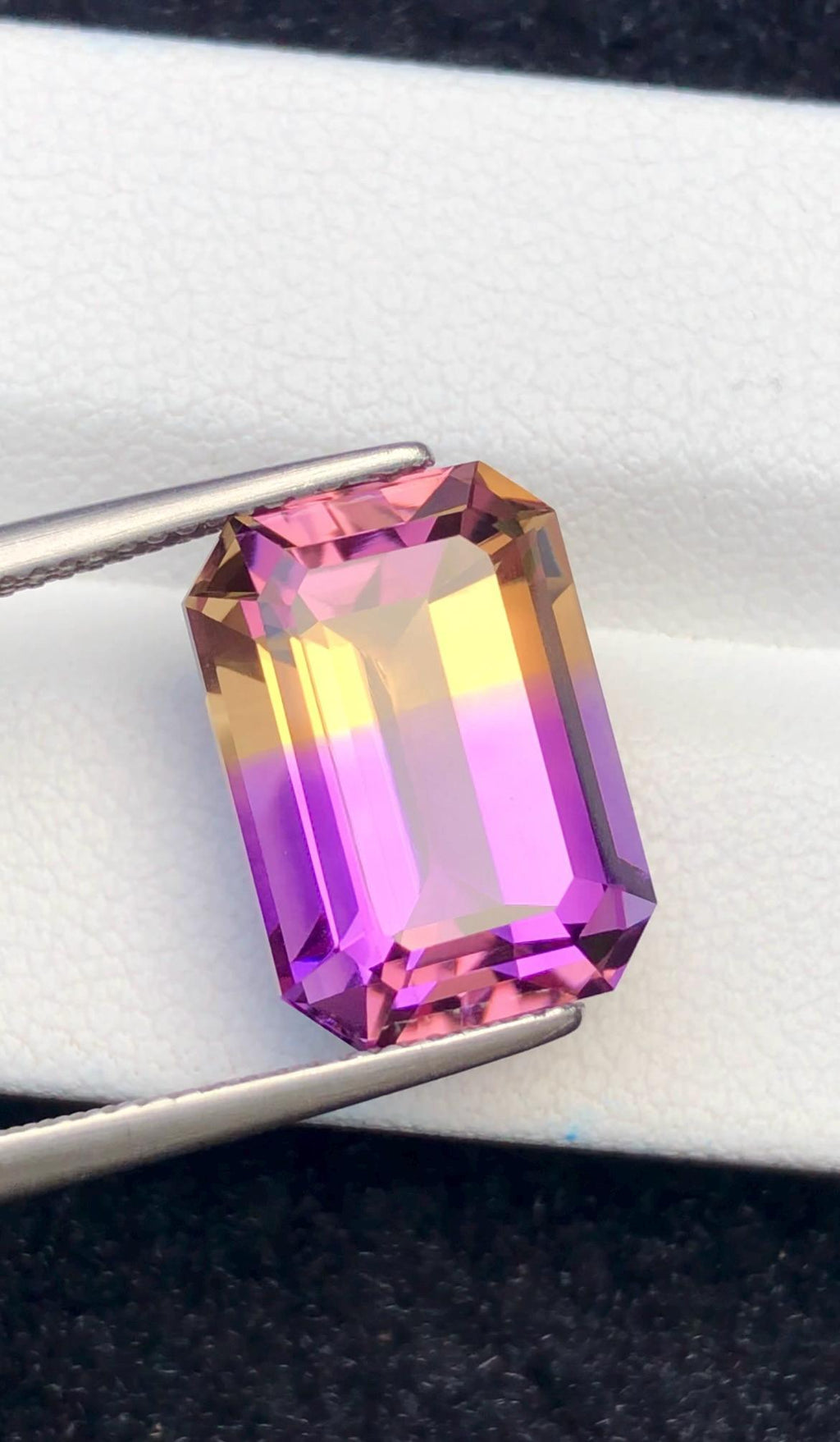 Ametrine 10.10 ct Emerald Cut • Bi-Color Gemstone from Bolivia