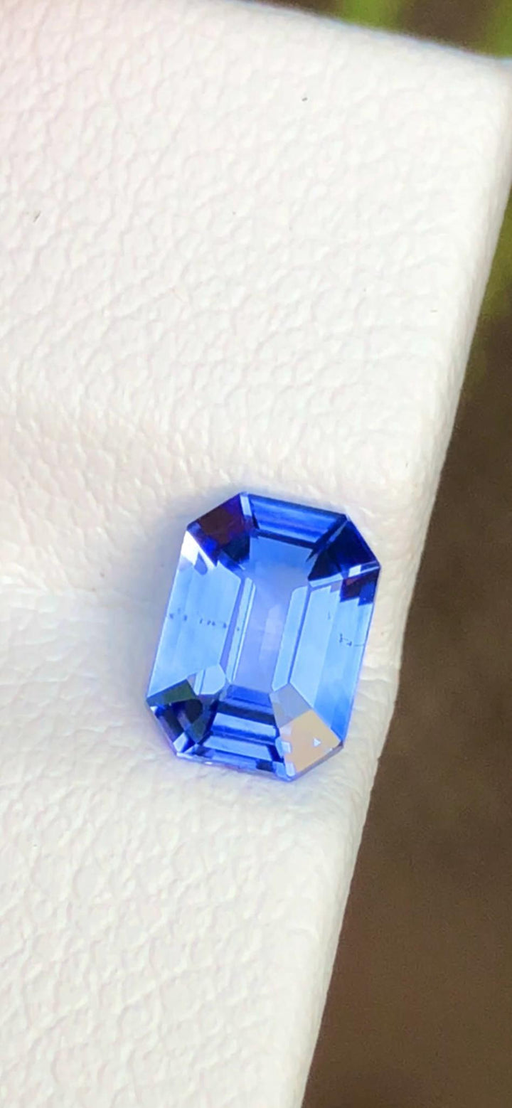 Royal Blue Sapphire 1.16ct Emerald Cut