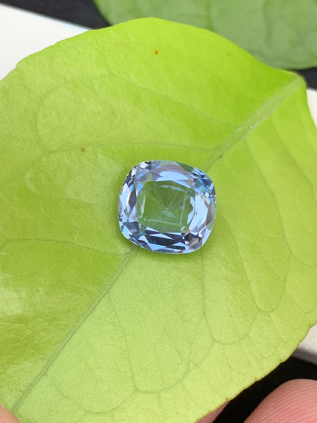 Santa Maria Blue Aquamarine Gemstone: 3.80 Carat Cushion Cut