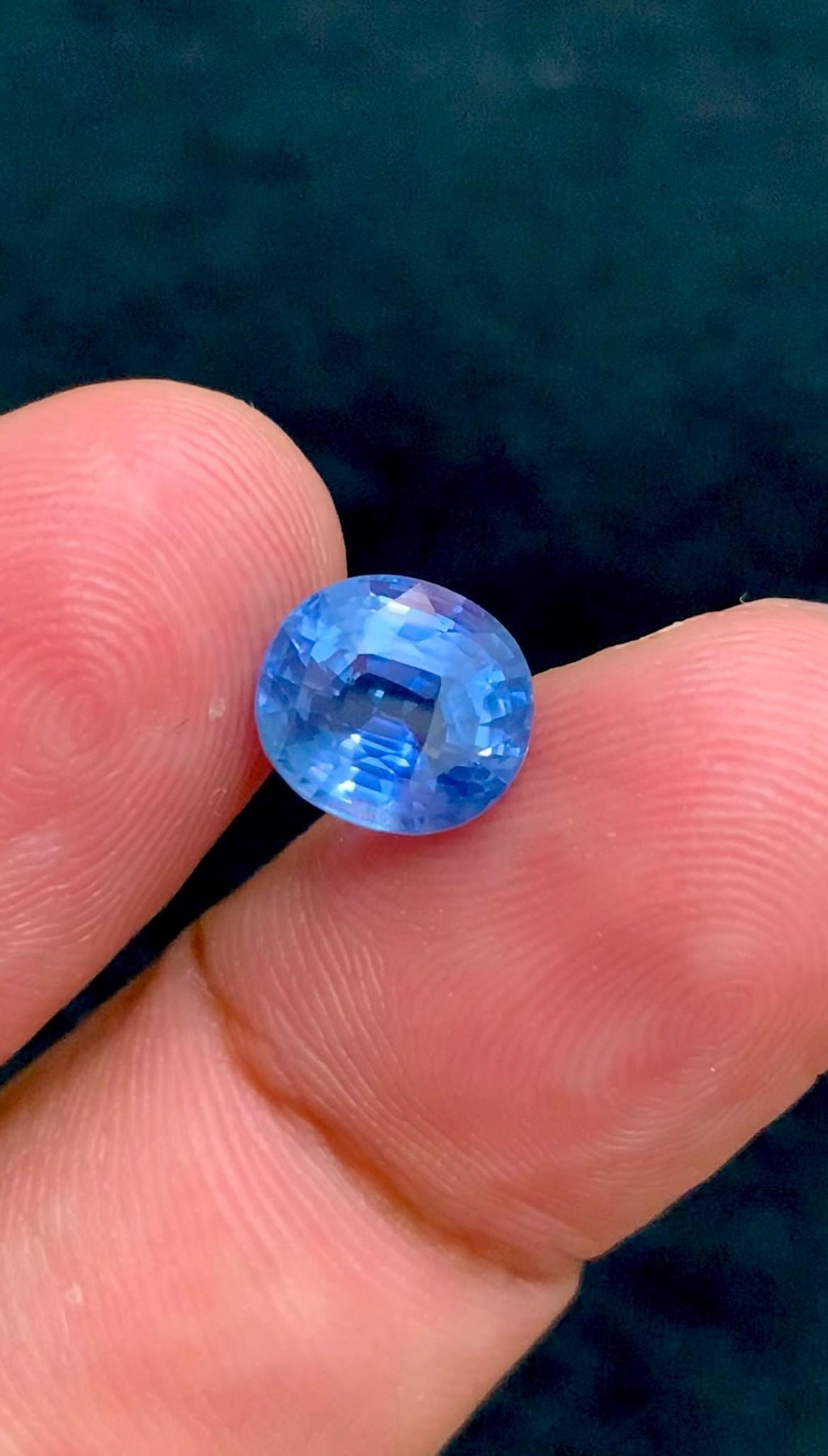 Blue Sapphire 3.00ct Oval Cut – Electric Blue Sri Lanka Gemstone