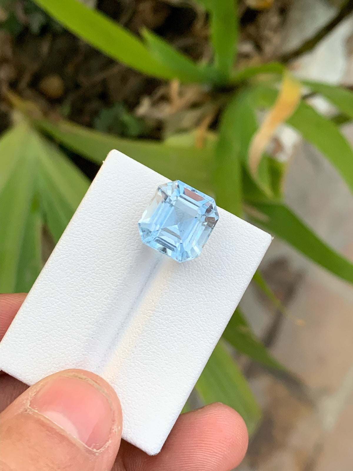 Santa Maria Blue Aquamarine Gemstone: 8.85 CT VVS Square Cut
