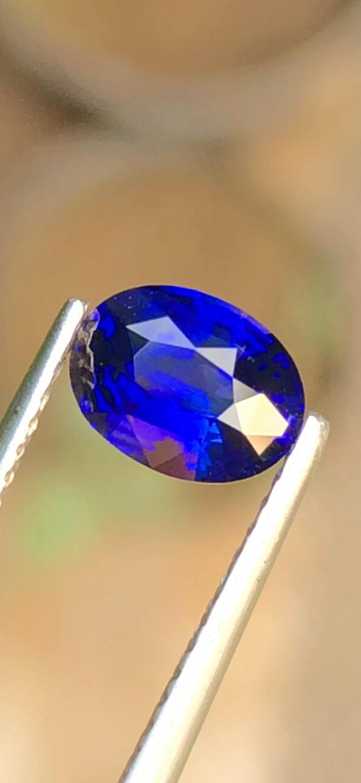 Royal Blue Sapphire 1.17ct Oval Cut Madagascar – Certified Faceted Gemstone