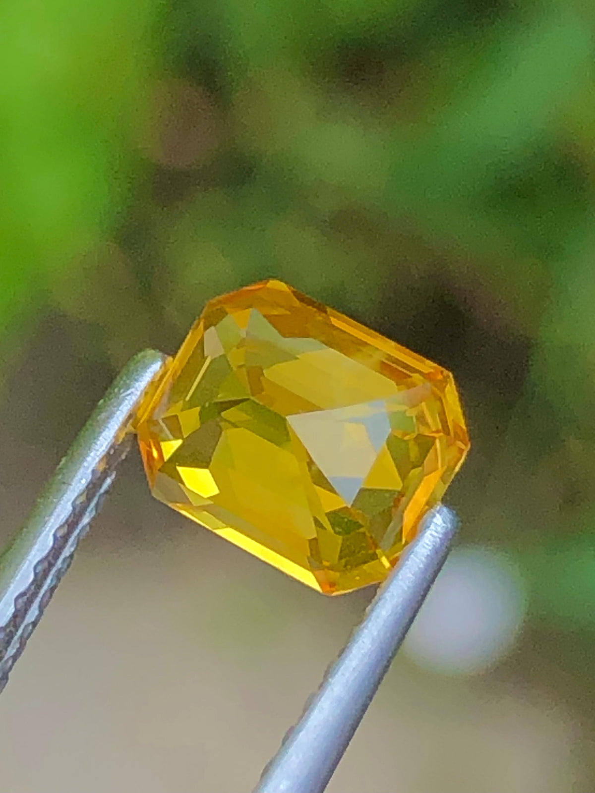 Yellow Sapphire 1.56 ct Emerald Octagonal Cut Madagascar