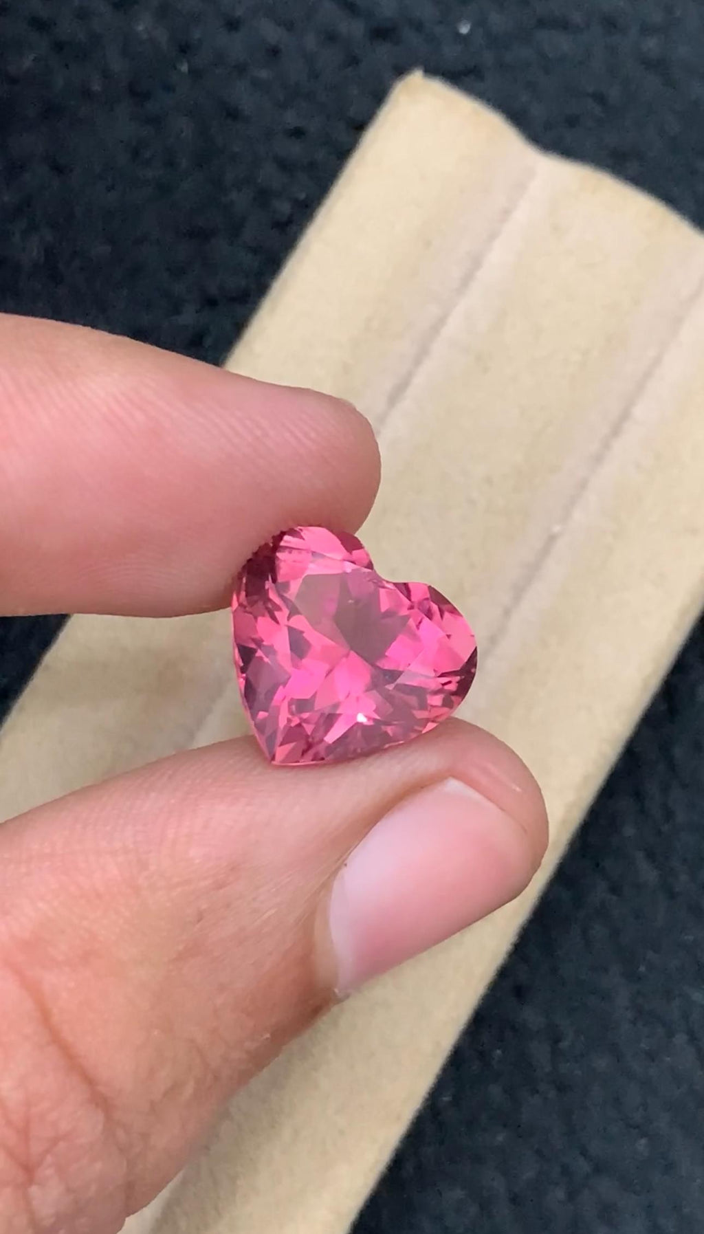 Pink Tourmaline Gemstone: 7.15 CT Heart Cut, Afghanistan Origin