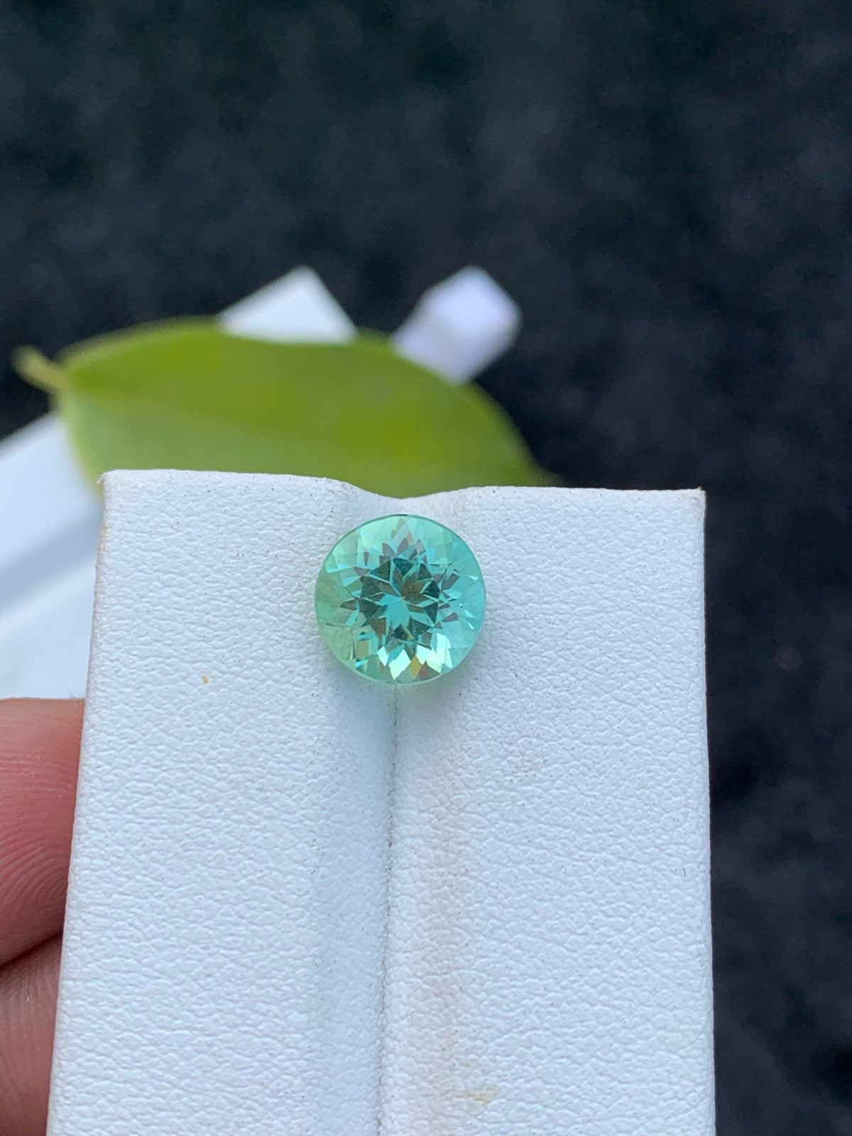 Lagoon Green Tourmaline Gemstone: Round Cut, 2.95 CT Loose Stone