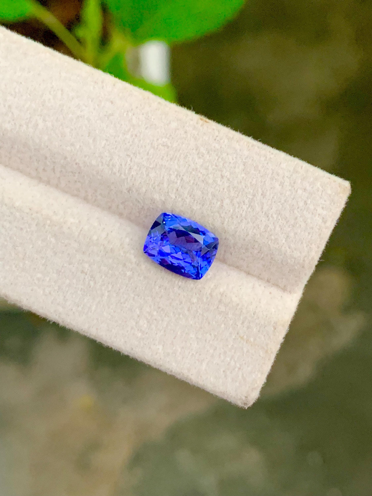 Natural Tanzanite Gemstone: 2.02 Carat Cushion Cut, December Birthstone